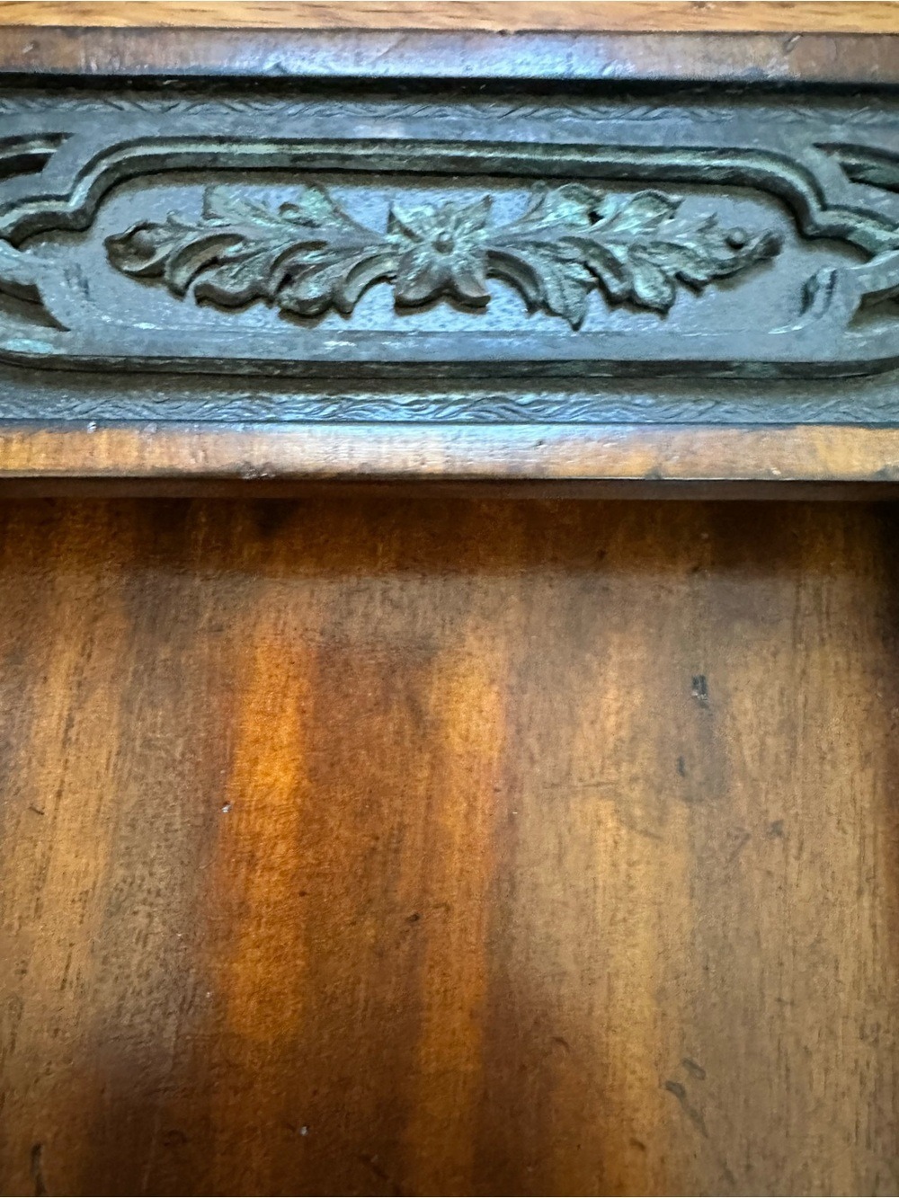 Vintage Antique Gothic Revival Wooden Desk Set Valet Tray & Octagonal Organizer - Picture 5 of 12